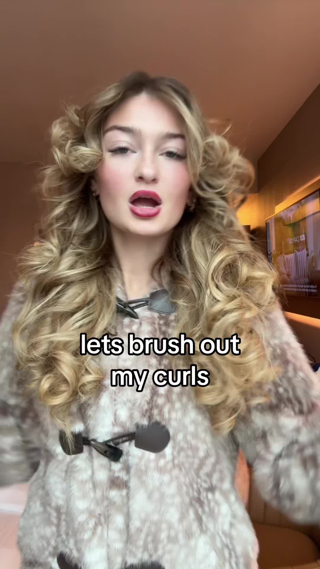 TikTok post by @kenzie.fashion for Revlon Hair Tools. Caption reads: @Revlon Hair Tools lowkey cooked w this one #fyp....