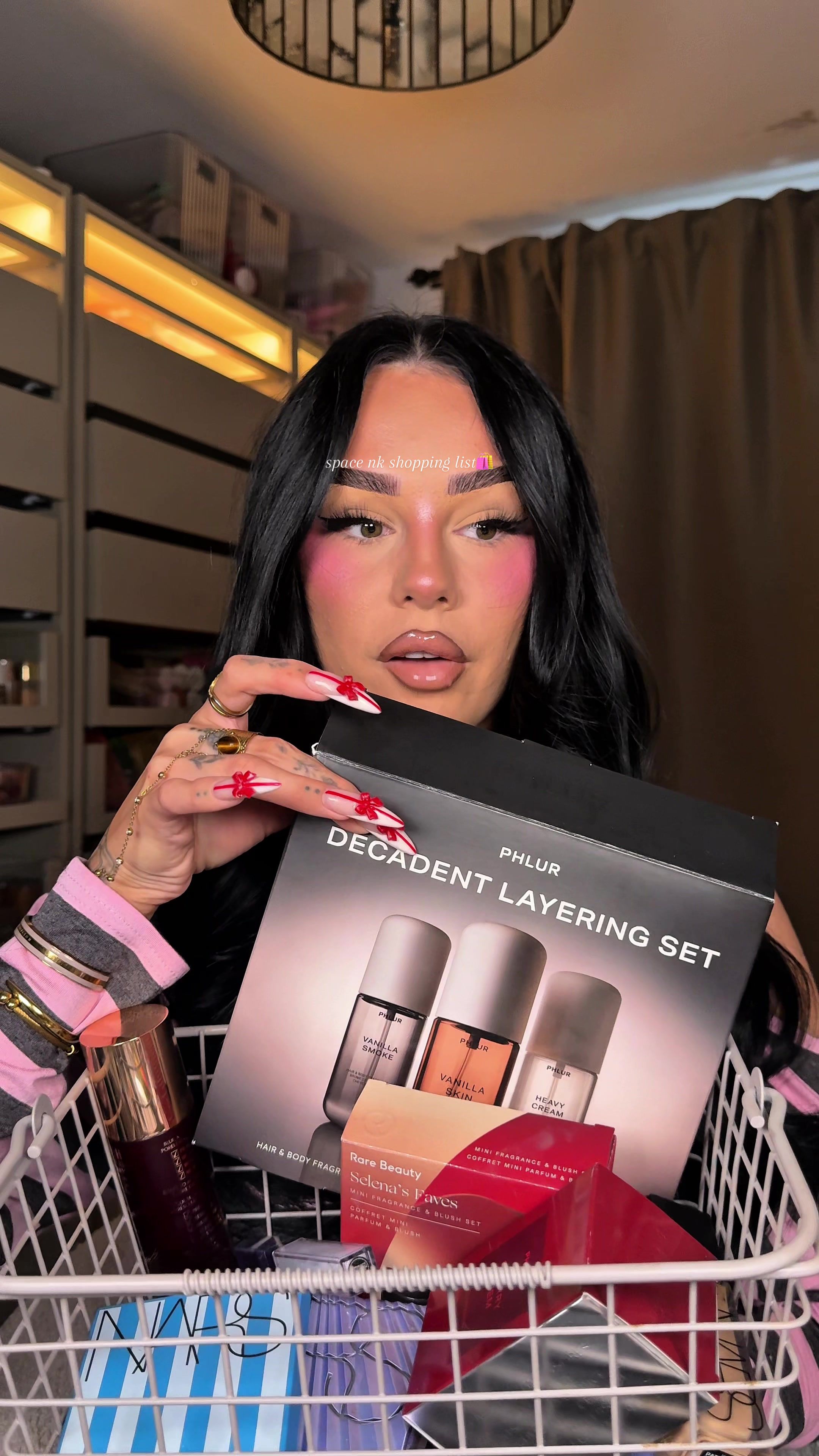 TikTok post by @jordanlipscombe for Space NK. Caption reads: ad @SPACE NK Black Friday sale = wishlist....