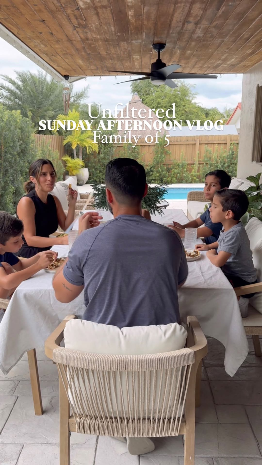 Instagram post by @thefleiteslife for Earth Breeze. Caption reads: Unfiltered Sunday afternoon vlog ✨ FAMILY OF 5
I....