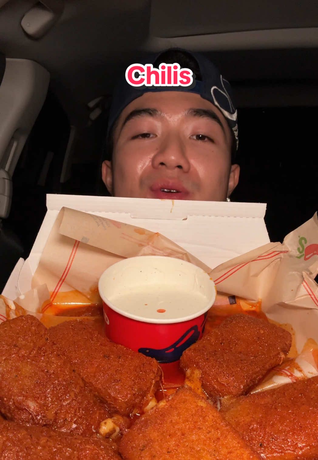 TikTok post by @dlameats for Goodles. Caption reads: INSANE chilis cheesepulls w/ @GOODLES #fyp #viral....