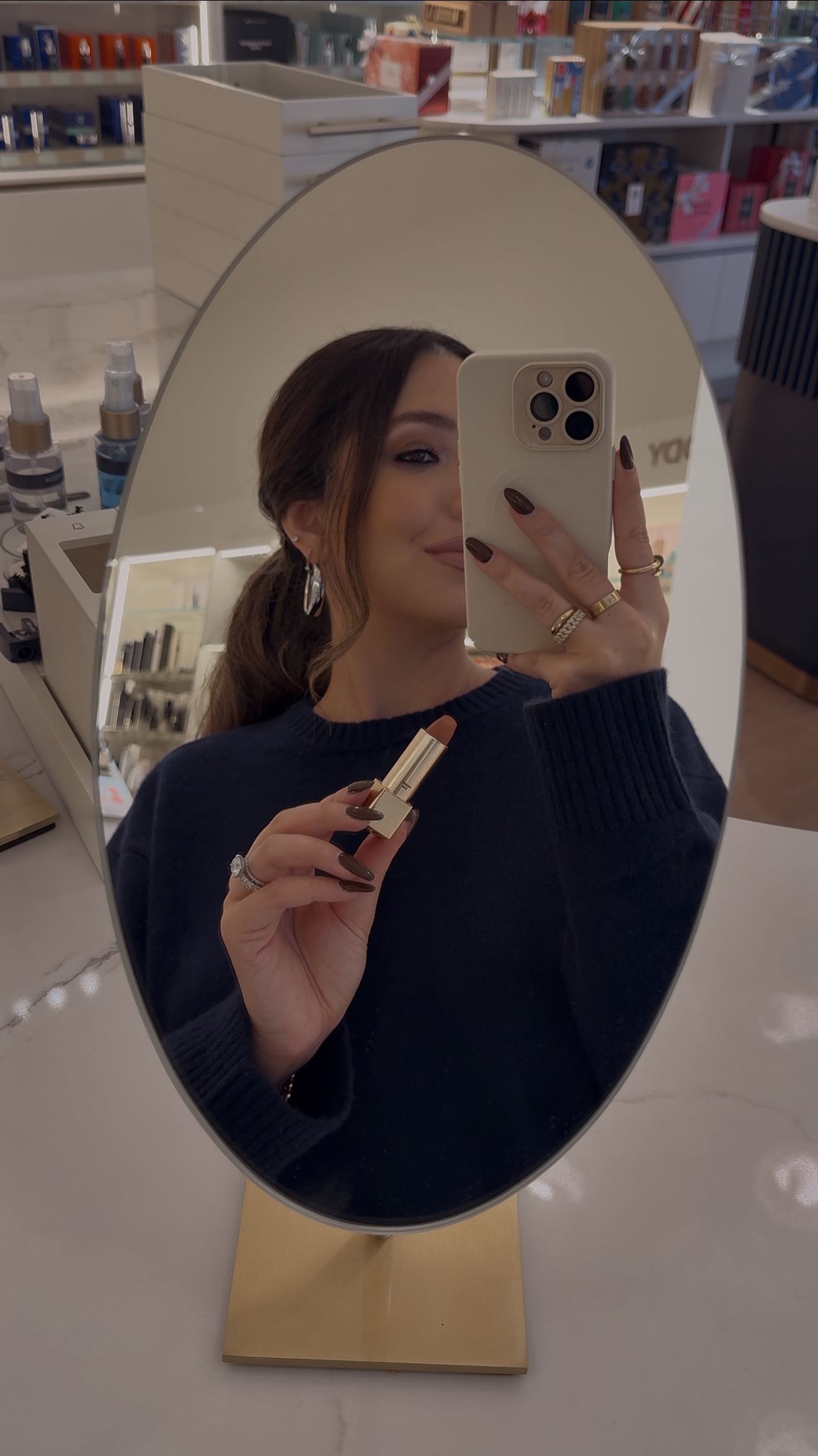 Instagram post by @samiraradmehr for Bluemercury. Caption reads: shop at @bluemercury in-store or online from....