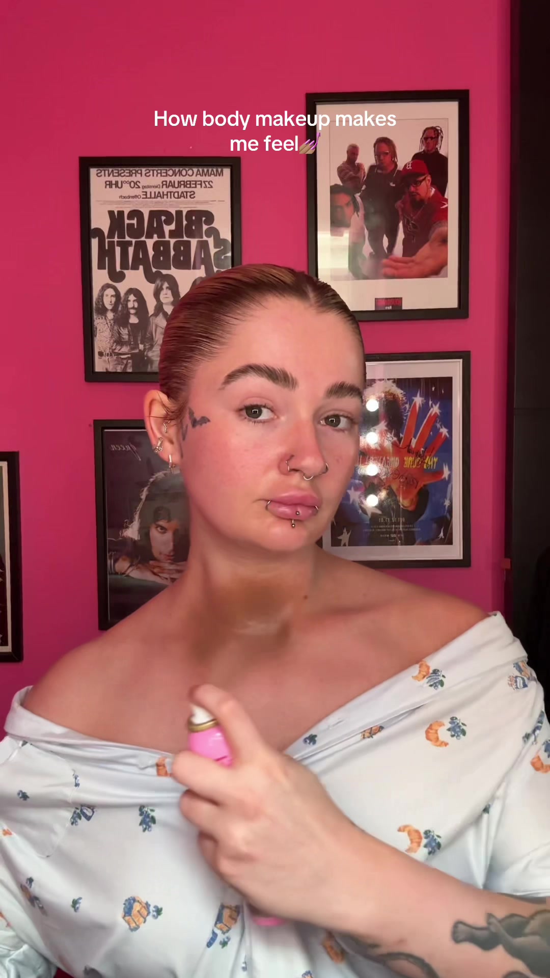 TikTok post by @_lucciax for bBold Tan. Caption reads: When your neck and chest needs a little bit more....