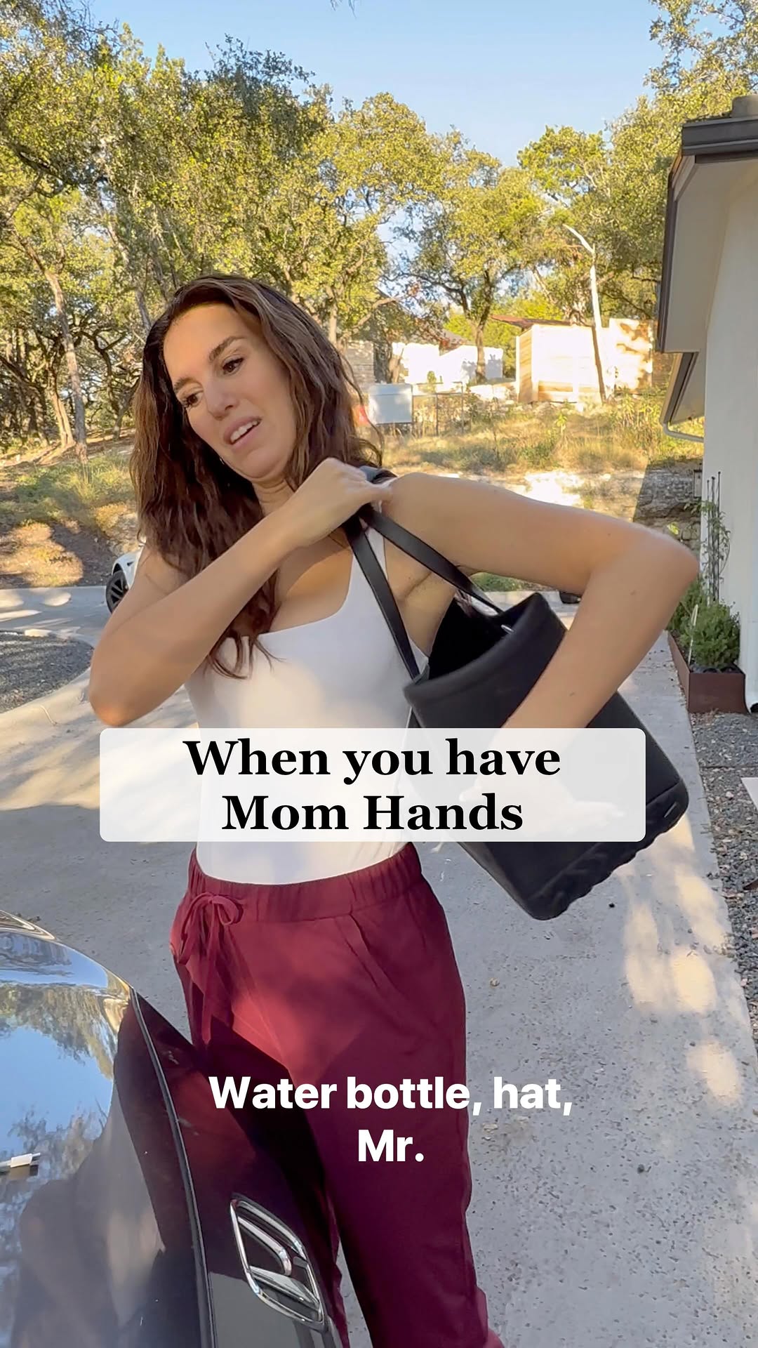 Instagram post by @thechristycarlsonromano for Otterbox. Caption reads: #ad Get a case, just in case 🔨 Go check out the....