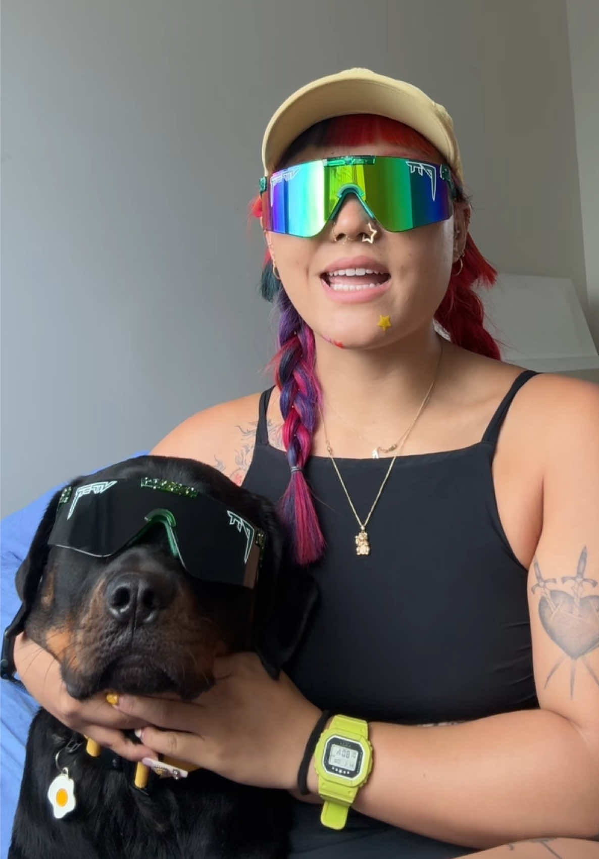 TikTok post by @ameyamarieokamoto for Pit Viper. Caption reads: [...] my limited edition @Mountain Dew x @Pit....