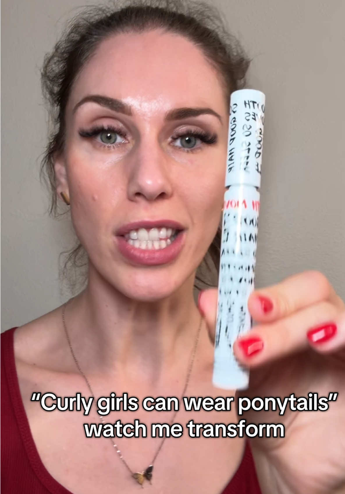 TikTok post by @cassandrabankson for IGK Hair. Caption reads: Forget all the anti-frizz products I have wasted....