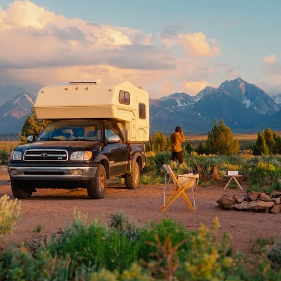 Instagram post by @nathanielwise for Snow Peak. Caption reads: Life on the road. It’s been 7 years, this month,....