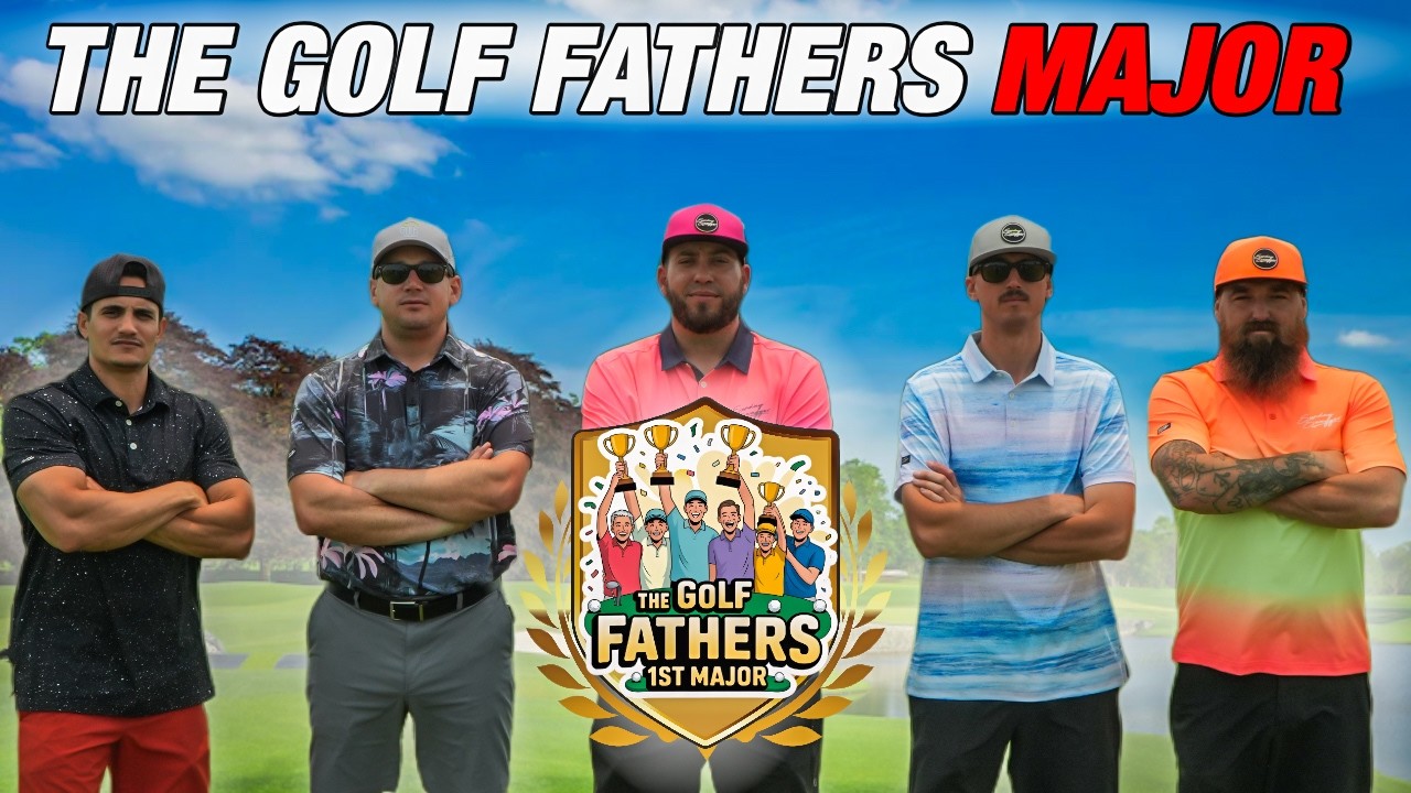 YouTube post by @thegolffathers for Sunday Swagger. Caption reads: Will We All Stay Friends After This One?.
