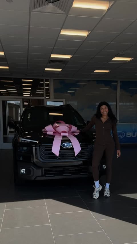 Instagram post by @cass_andthecity for Subaru of America. Caption reads: Meet the newest addition to our family @Subaru_usa....