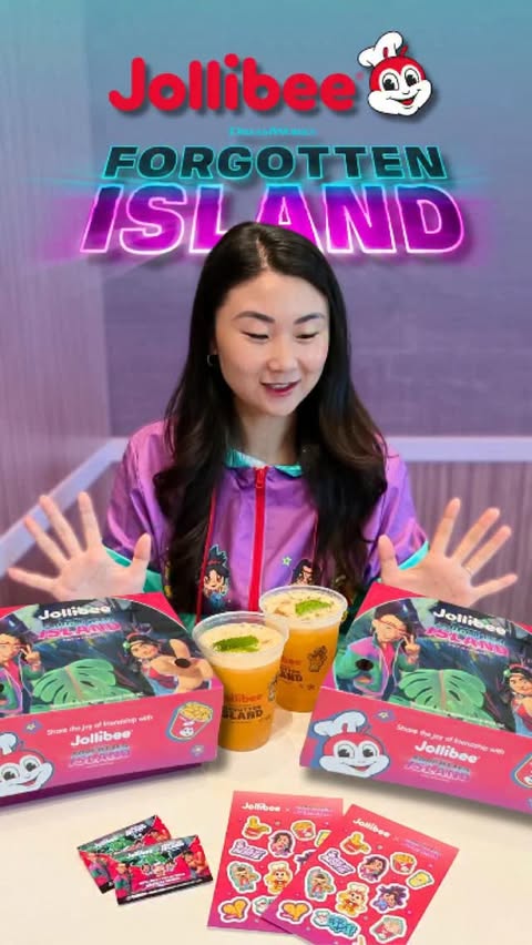 Instagram post by @choetina.media for Jollibee. Caption reads: Jollibee just dropped a Filipino drink you NEED....