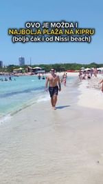 Instagram post by @whole.globe for Nuii Icecream. Caption reads: Da li ste posetili ovu fantastičnu plažu na Kipru?....