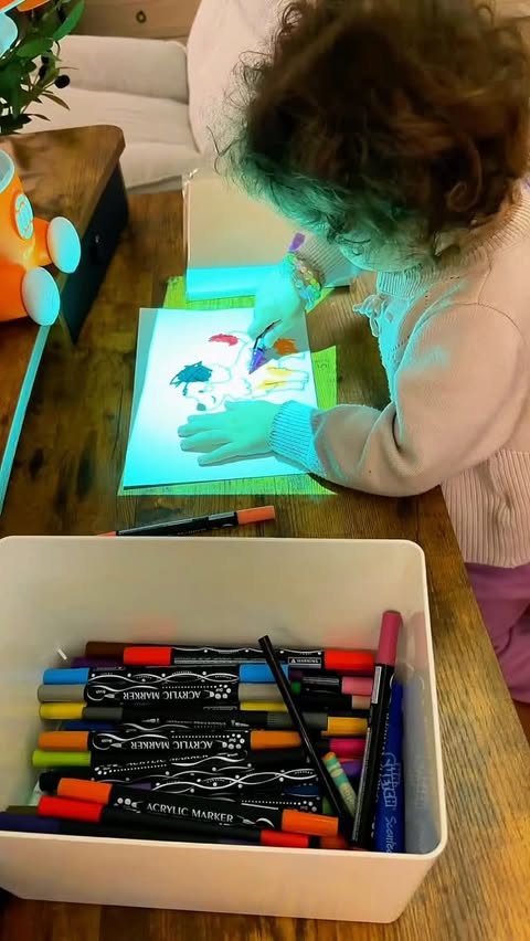 Instagram post by @qbrainusa for Caydo. Caption reads: I surprised my girls with the Caydo T3 Smart....