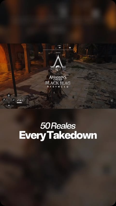 Instagram post by @quisethabeastt for Ubisoft. Caption reads: [...] takedown in Assassins Creed Black Flag!....