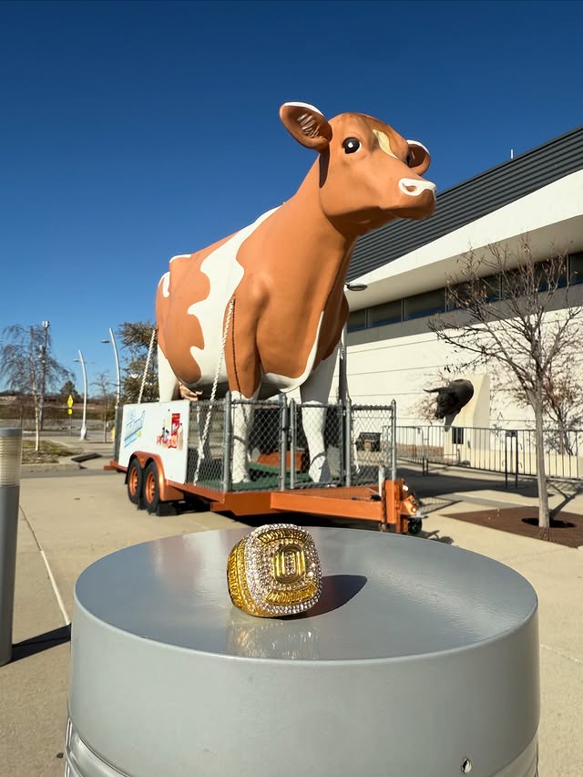 Instagram post by @omahambb for Hiland Dairy. Caption reads: @hilanddairy is tonight’s game sponsor! Stop by....
