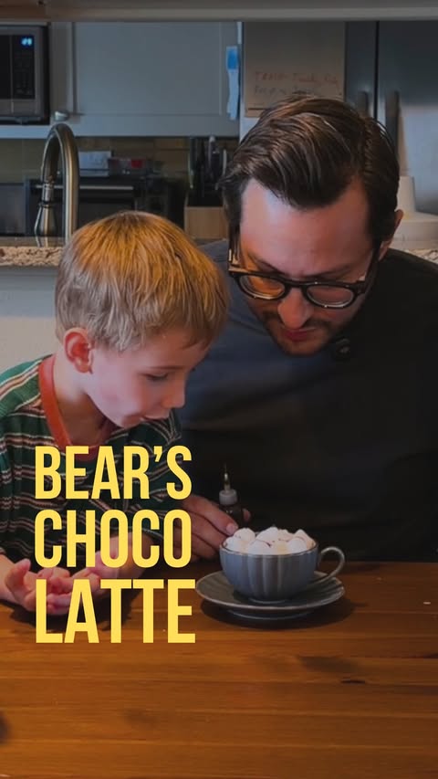 Instagram post by @dadlifemichael for Kroger. Caption reads: [...] old his very own signature fall drink....