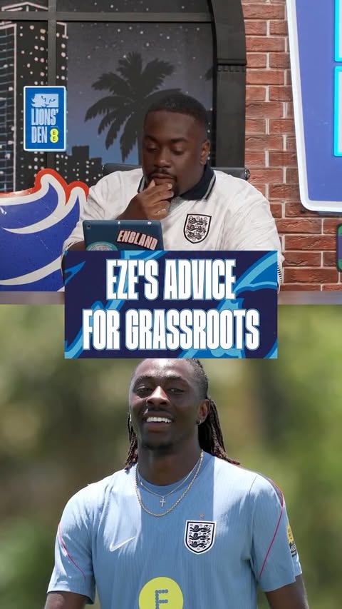 Instagram post by @englandfootball for EE. Caption reads: [...] make their mark 💬 #LionsDen connected by....