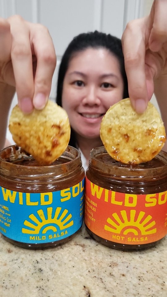 Instagram post by an influencer for H-E-B. Caption reads: [...] 😜! These salsas from my local @heb are....