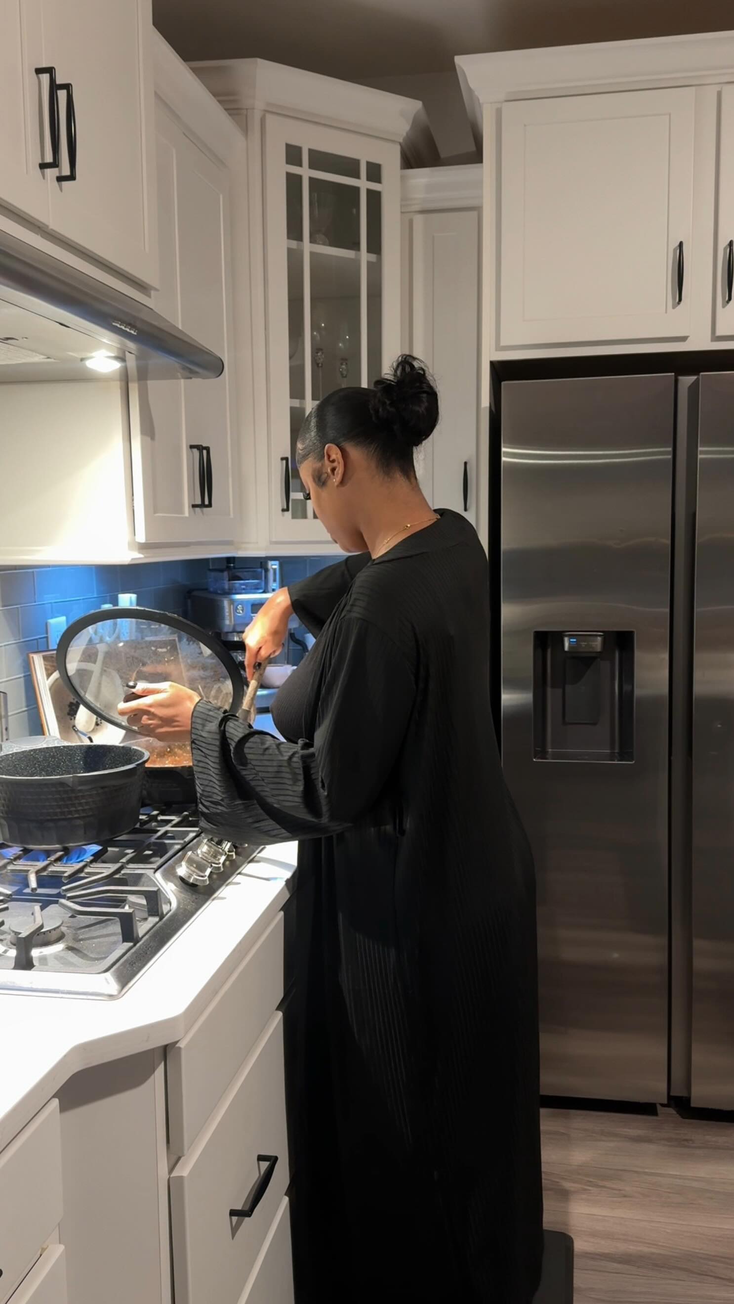 Instagram post by @lexiijohnson for DIRECTV. Caption reads: #DIRECTVpartner Dinner and a movie, in the most....