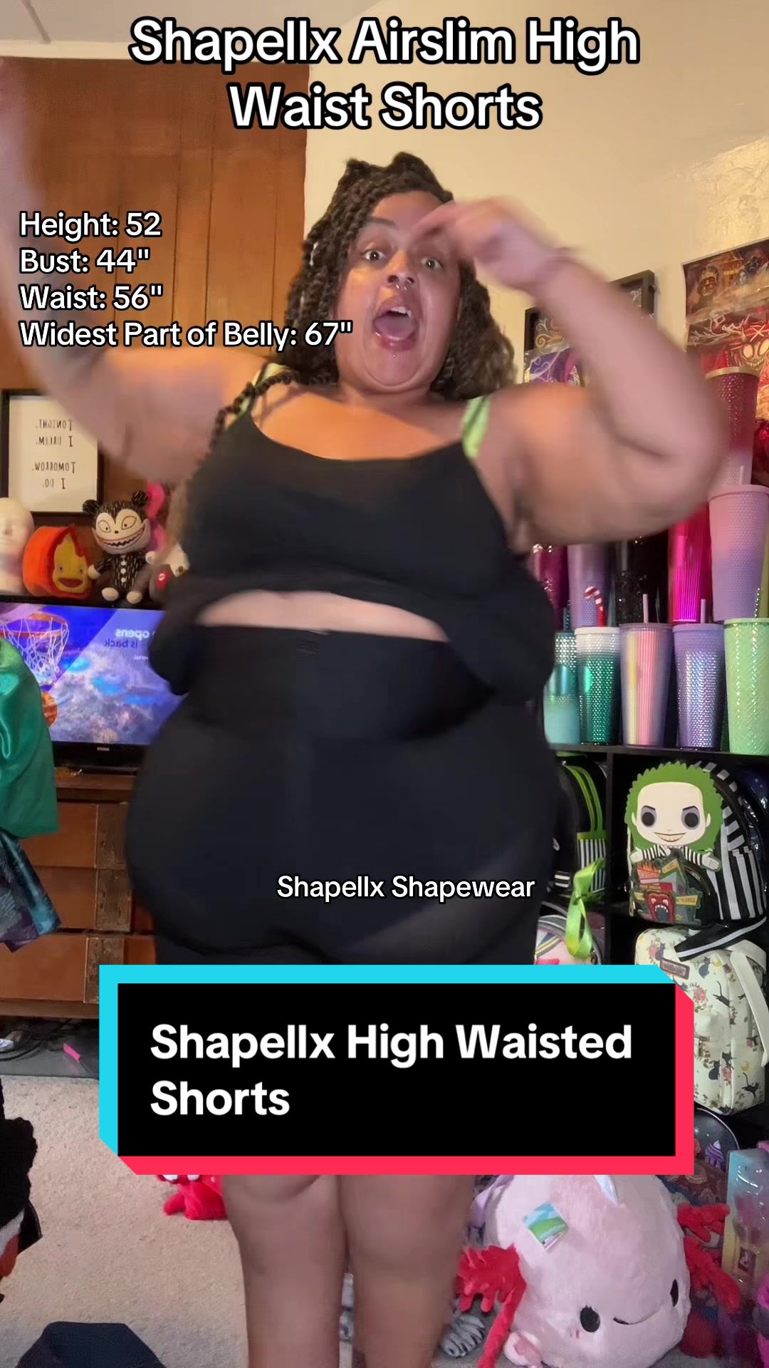TikTok post by @shespositivelyphat for Shapellx. Caption reads: Shapellx really does get me right every time [...].
