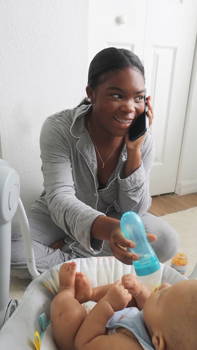 Instagram post by @trinitygracemorrison for Bissell. Caption reads: #ad This is my newest obsession as a mom of a five....
