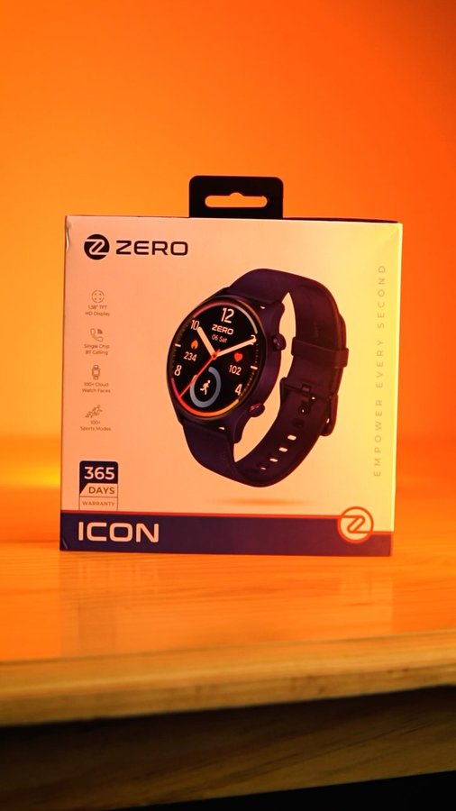 Instagram post by @zahidt7 for Zero Lifestyle. Caption reads: [...] the all-new Icon Smartwatch by Zero....