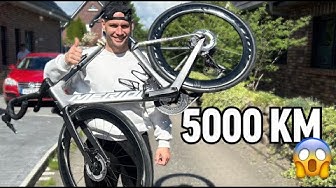 YouTube post by @flyinguwe for Smilodox. Caption reads: 5000 km on the bike: The toughest challenge! -....
