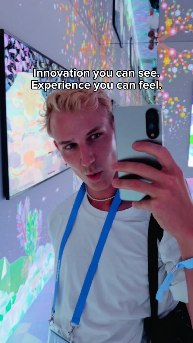 Instagram post by @couldbejustanotherdavid for Samsung. Caption reads: Last night felt like stepping into the future....