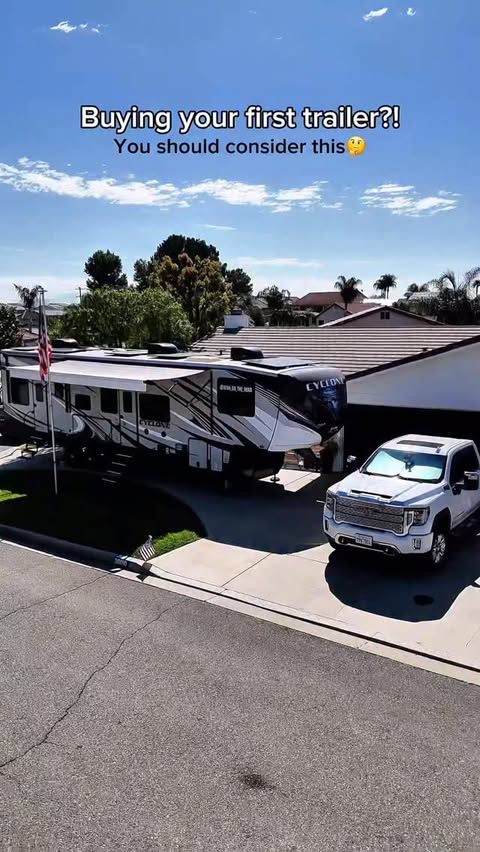 Instagram post by @winn_on_the_road for GenY Hitch. Caption reads: If you’re buying your first trailer, you should....