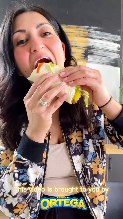 Instagram post by @momunderpressure for ORTEGA. Caption reads: [...] meal to celebrate Cinco de Mayo! The Ortega....