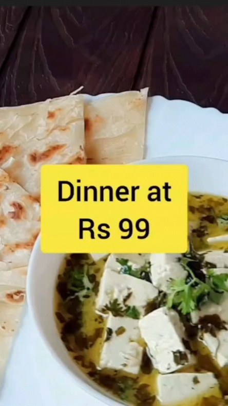 Instagram post by @cocos_chatkara for freshtohome. Caption reads: Tasty Paneer Methi Malai with Parota at Just Rs....