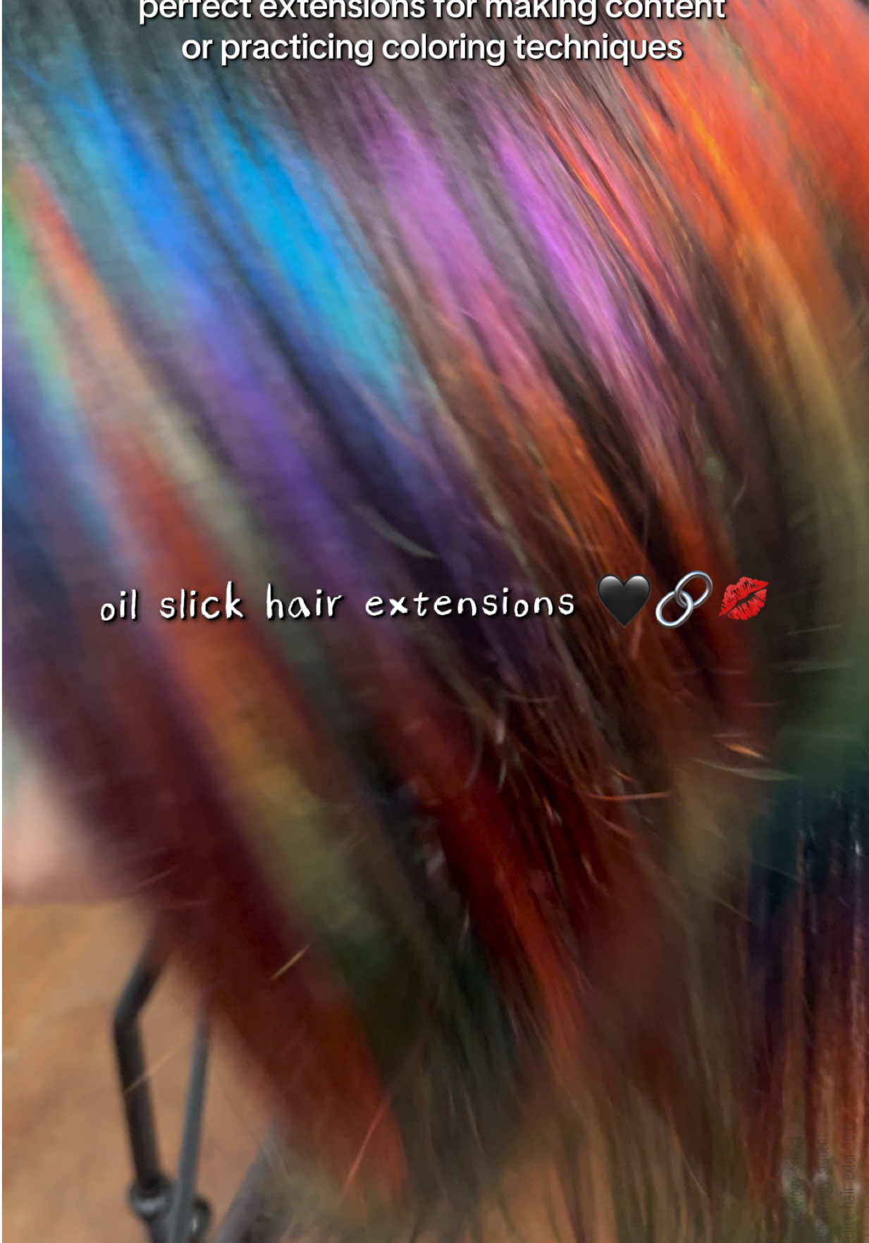 TikTok post by @chloedoestuff for Full Shine Official. Caption reads: if you need practice hair, the @Full Shine....