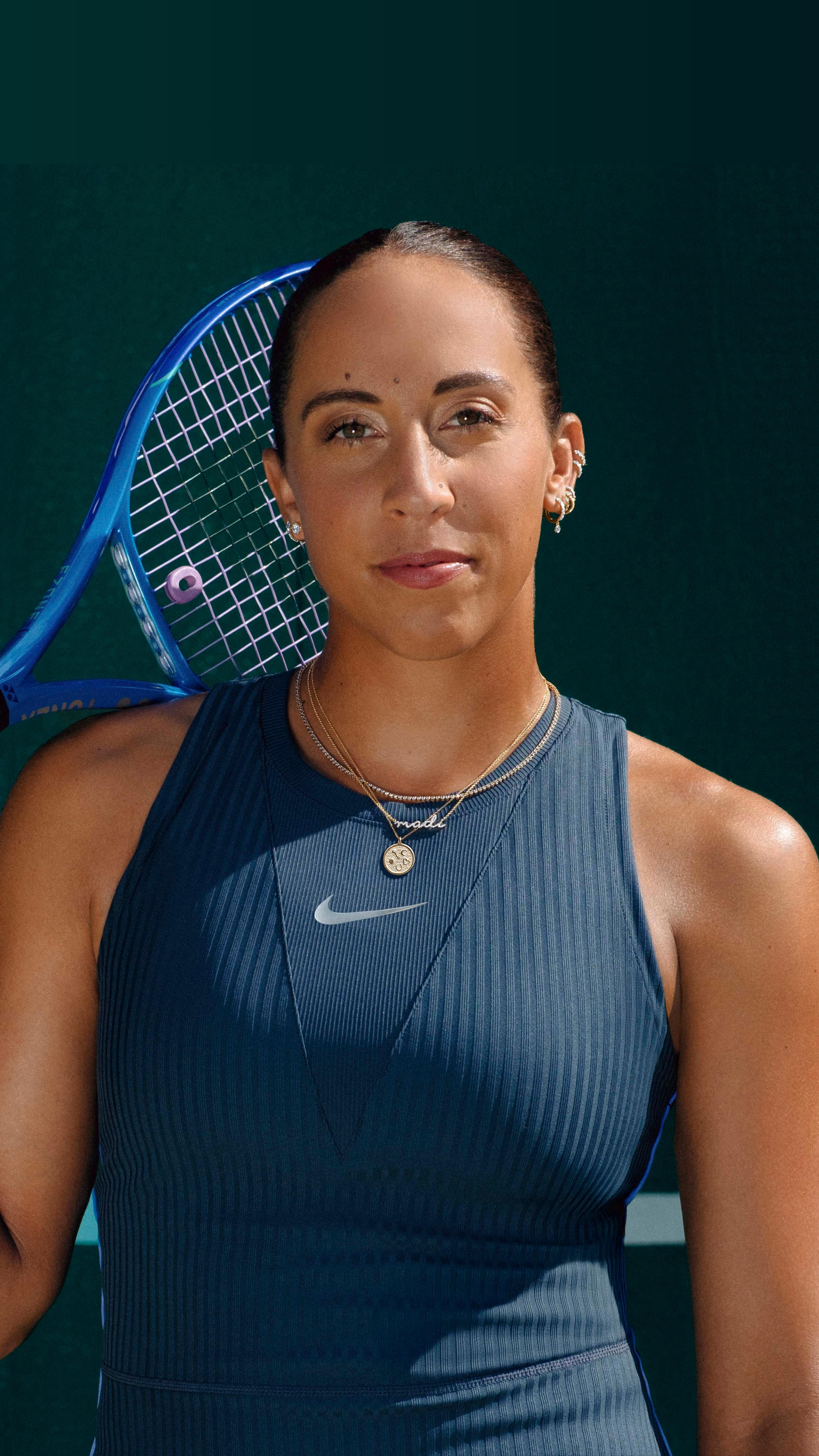 Instagram post by @madisonkeys for Brilliant Earth. Caption reads: 🎾 NEW & NOW SERVING 🎾 Introducing our limited....