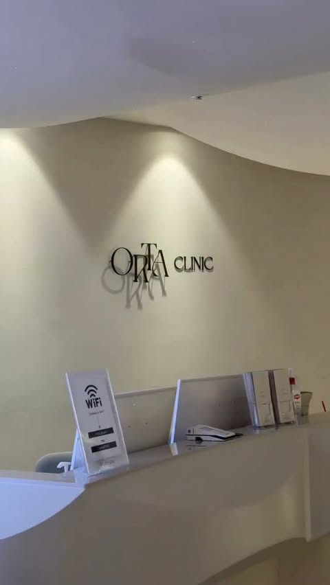 Instagram post by @garbokwan for Orta Clinic. Caption reads: [...] compared to North America. We went to....