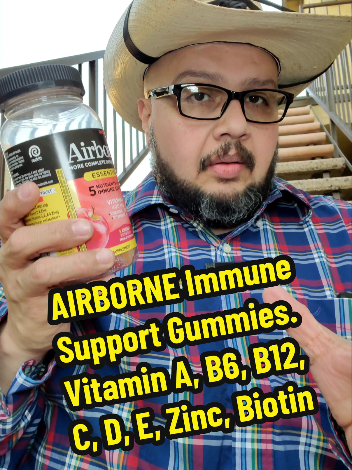 TikTok post by @salvi_driver1981.oficial for Airborne. Caption reads: @Airborne US Airborne Immune Support Essentials....