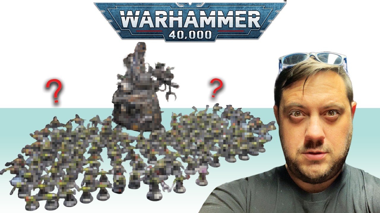 YouTube post by @eBayMiniatureRescues for UniFormation. Caption reads: The Ultimate ORK Army + Stompa is Finally DONE!.