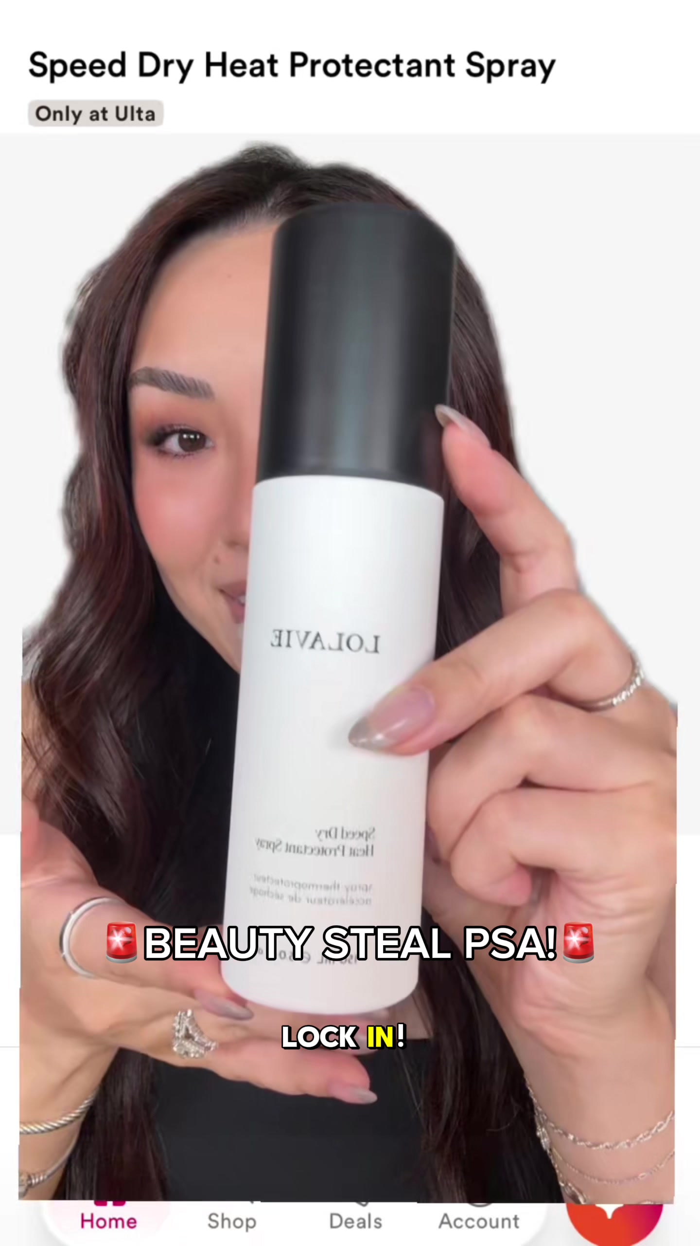 TikTok post by @greeneggsandglam for LolaVie. Caption reads: making hair wash days painless, @LolaVie’s speed....