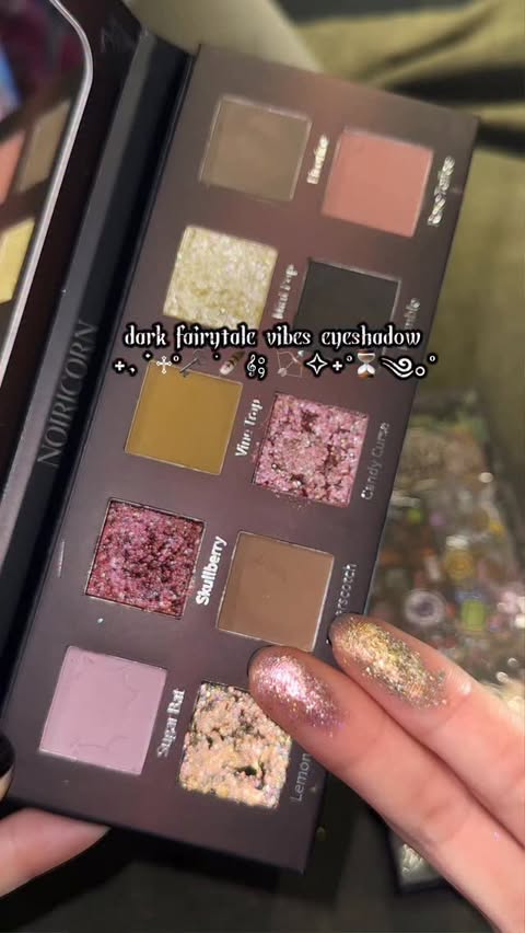 Instagram post by @freya86_ff for CBeautyMall. Caption reads: ♱°🗝️ ݁🪶dark fairytale vibes eyeshadow˖ִ ࣪𝄞⨾....