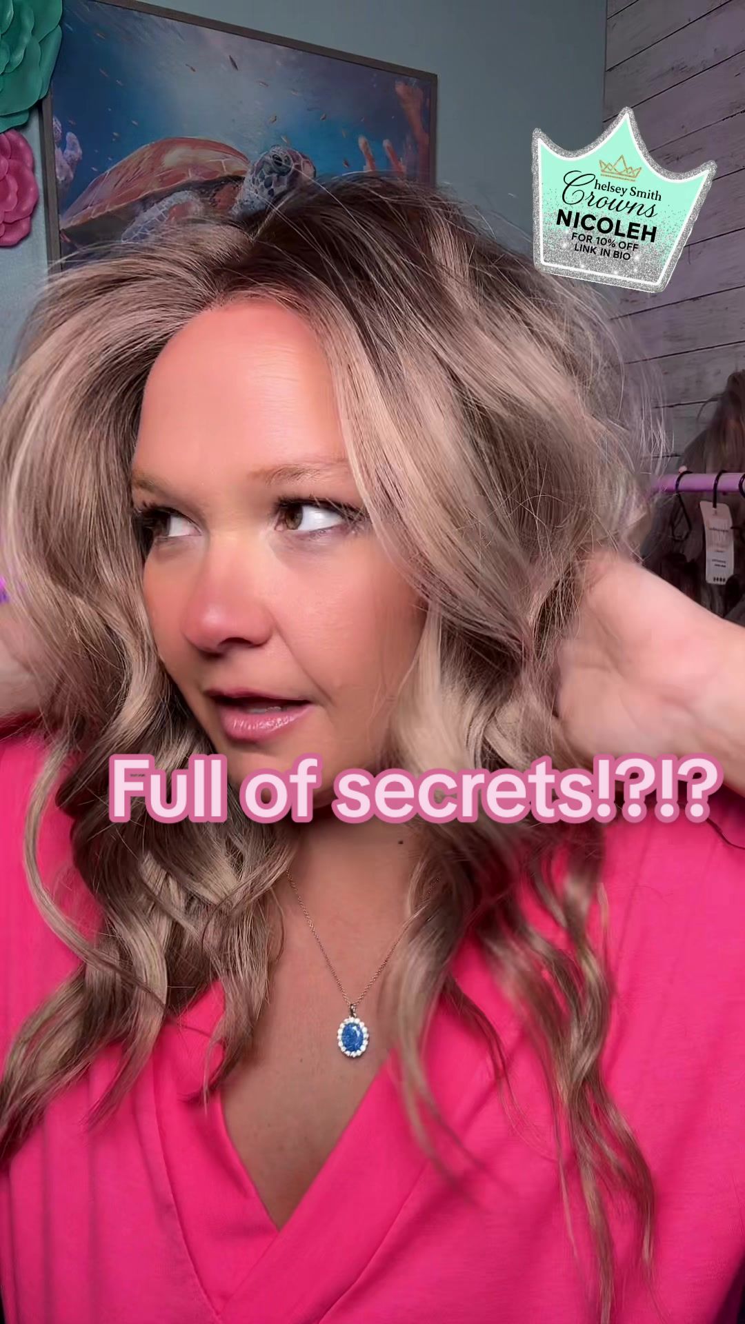 TikTok post by @coastalchaos3 for Chelsey Smith Cosmetics. Caption reads: [...] for that!! #chelseysmithcrowns....