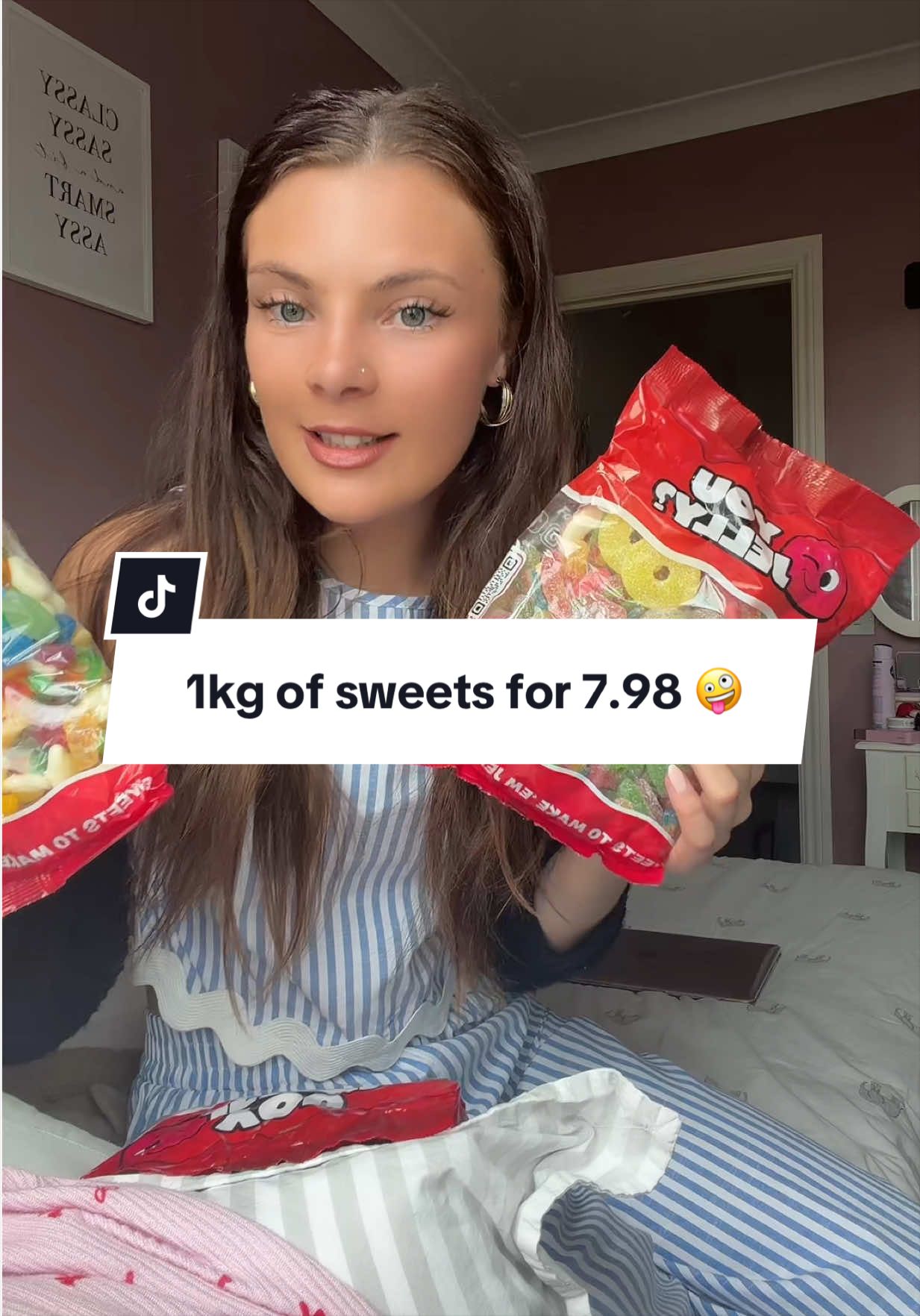 TikTok post by @_maddie.fry_ for Exploded Sweets. Caption reads: @Exploded Sweets The best 😍 #fyp #sweets....