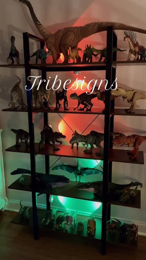 Instagram post by @americainthegizo for Tribesigns. Caption reads: [...] We added this 5-tier bookshelf from....