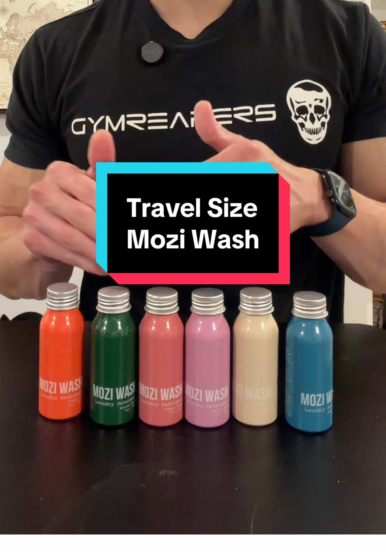 TikTok post by @j_jungy for Mozi Wash. Caption reads: [...] the best smelling laundry detergents @Mozi....