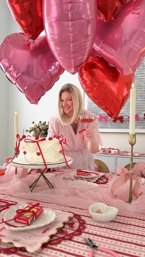 Instagram post by @kristensellentin for Evite. Caption reads: [...] Galentine’s 💖🥂Comment GALS for the @evite....