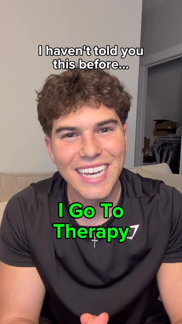 Instagram post by @jack.scalise for Talkspace. Caption reads: I’ve always been known as the ‘Smile Guy.’ Always....