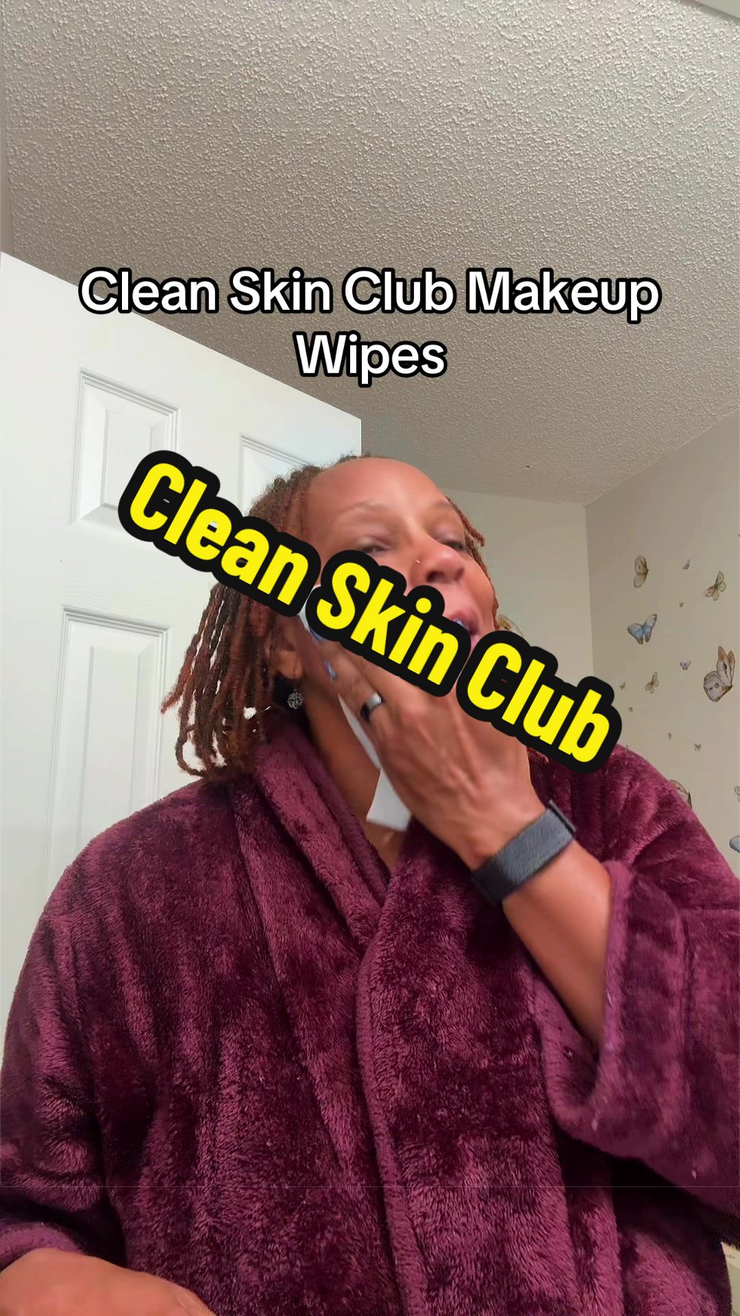 TikTok post by @ashlea1908 for Clean Skin Club. Caption reads: [...] like a whole second shift. 😩 These Clean....
