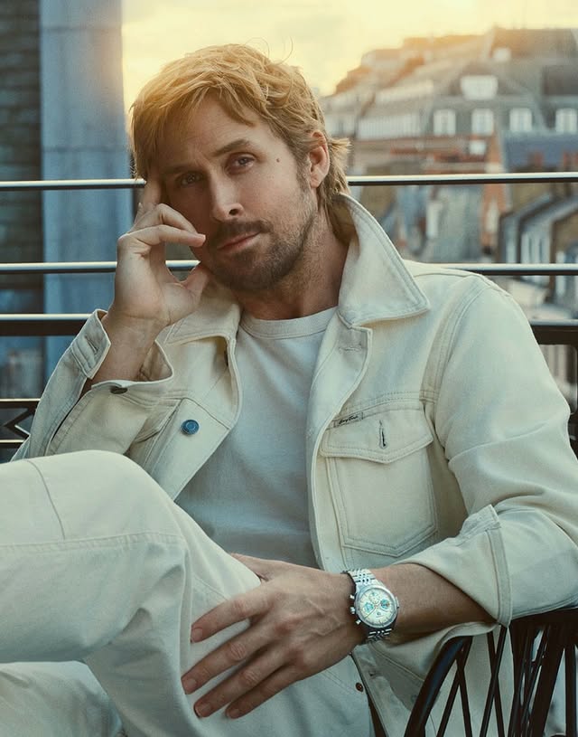 Instagram post by @rryan_ggosling for TAG Heuer. Caption reads: Ryan for @TagHeuer wearing @HeyMarkAvery x....