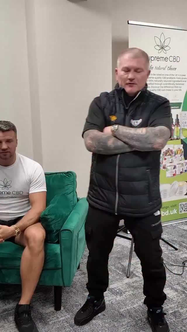 Instagram post by @rickyhitmanhatton for Supreme CBD. Caption reads: [...] been well documented 👍🏻 @supremecbd has....