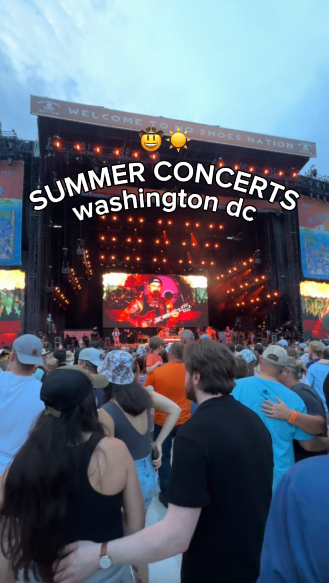 Instagram post by @yourdcbestie for SeatGeek. Caption reads: 🤠 Summer Concerts in DC!
 
The summer concert....