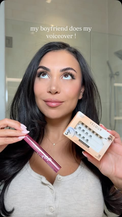 Instagram post by @christineabraham for Grande Cosmetics. Caption reads: [...] lash routine from @grandecosmetics +....