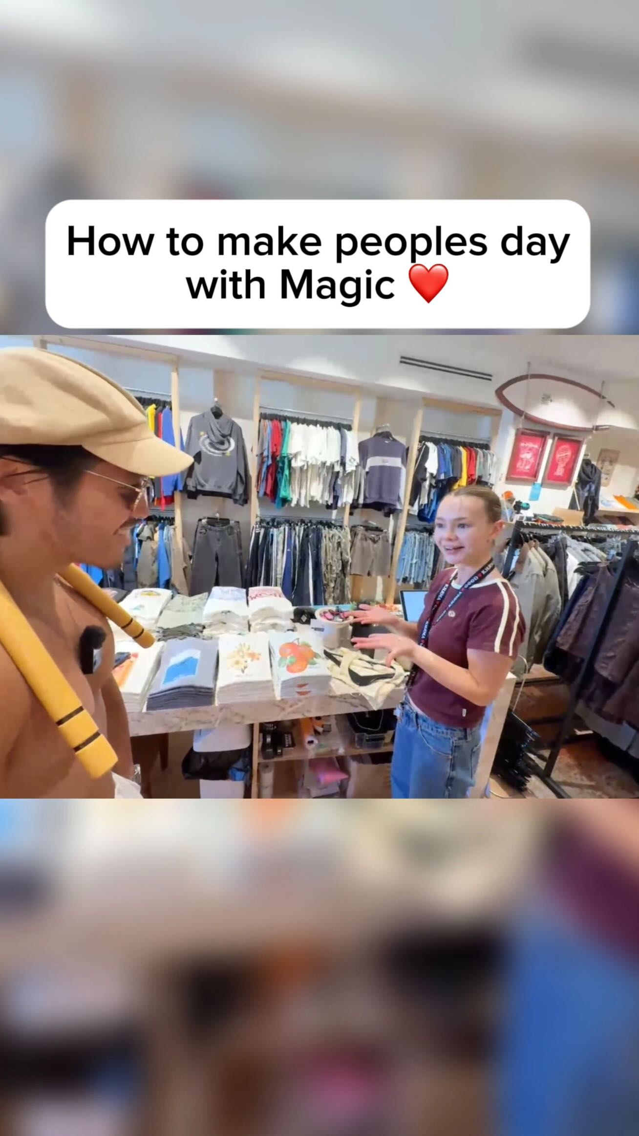 Instagram post by @aimonkong for Kick. Caption reads: How to make peoples day with Magic ❤️.