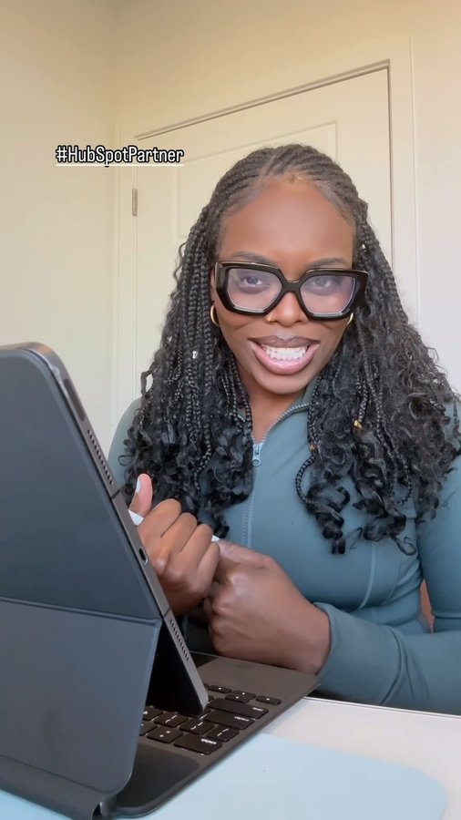 Instagram post by @sa.tomaa for HubSpot. Caption reads: [...] a seemingly never-ending list of tasks?....