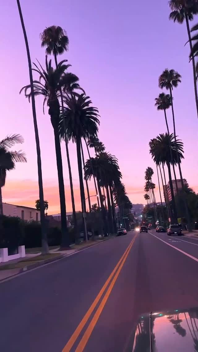 Instagram post by @zaidshaat for Discover Los Angeles. Caption reads: 🎥: @zaidshaat Sunset cruise 💕🌴 #discoverLA....